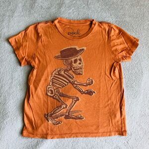 Peek Kids Orange Dia De Los Muertos Graphic T-shirt